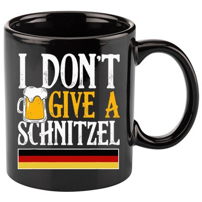 I Don't Give A Schnitzel German Beer Wurst 11oz C Handle Ceramic Mug