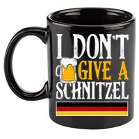 I Don't Give A Schnitzel German Beer Wurst 11oz C Handle Ceramic Mug