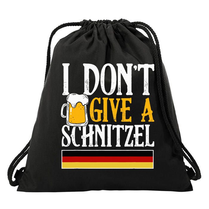 I Don't Give A Schnitzel German Beer Wurst Drawstring Bag