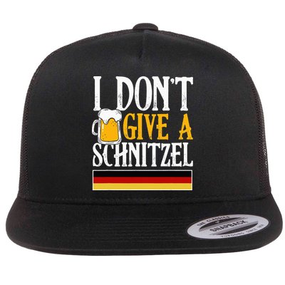 I Don't Give A Schnitzel German Beer Wurst Flatbill Hat