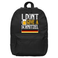 I Don't Give A Schnitzel German Beer Wurst 16 in Basic Backpack