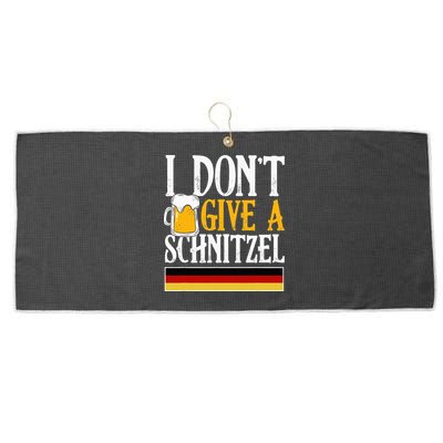 I Don't Give A Schnitzel German Beer Wurst Large Microfiber Waffle Golf Towel