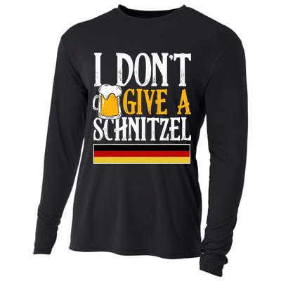 I Don't Give A Schnitzel German Beer Wurst Cooling Performance Long Sleeve Crew