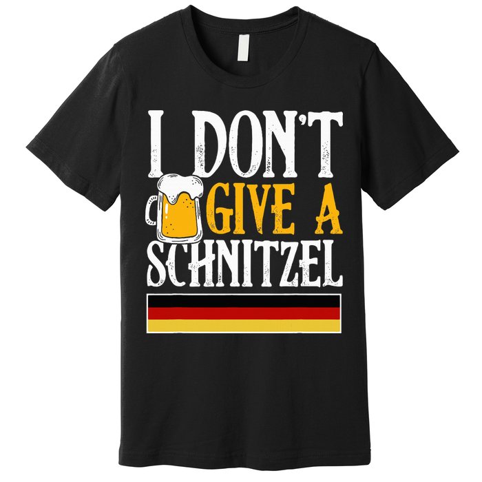 I Don't Give A Schnitzel German Beer Wurst Premium T-Shirt