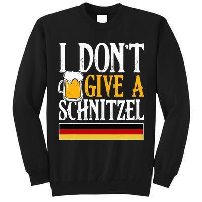 I Don't Give A Schnitzel German Beer Wurst Tall Sweatshirt