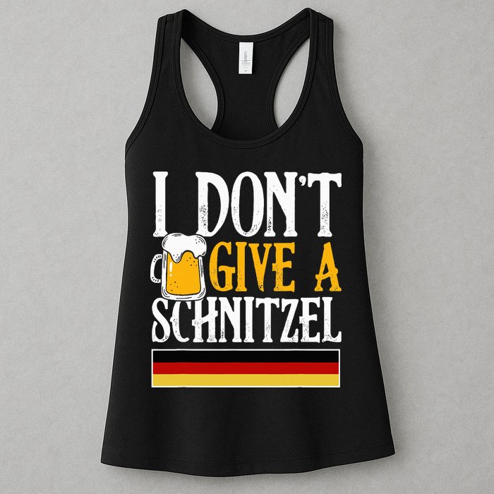 I Don't Give A Schnitzel German Beer Wurst Womens Tank Top