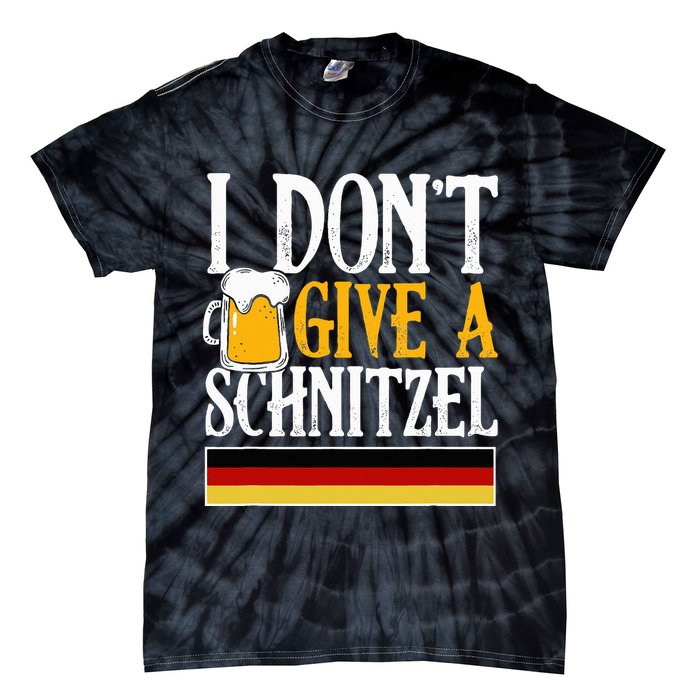 I Don't Give A Schnitzel German Beer Wurst Tie-Dye T-Shirt