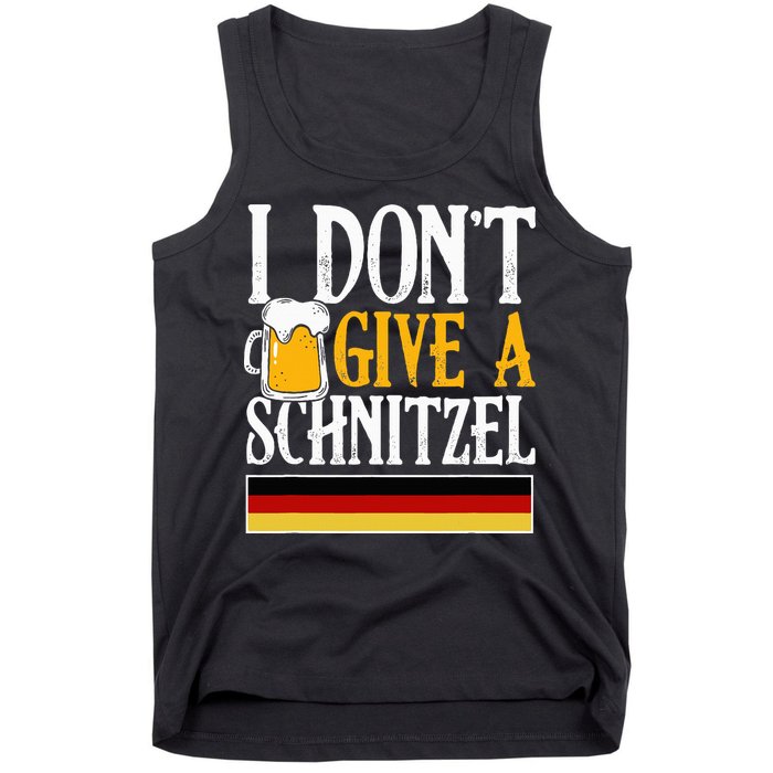 I Don't Give A Schnitzel German Beer Wurst Tank Top