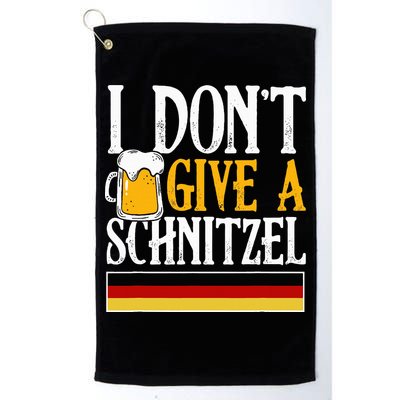 I Don't Give A Schnitzel German Beer Wurst Golf Towel