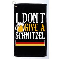 I Don't Give A Schnitzel German Beer Wurst Golf Towel
