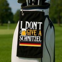 I Don't Give A Schnitzel German Beer Wurst Golf Towel