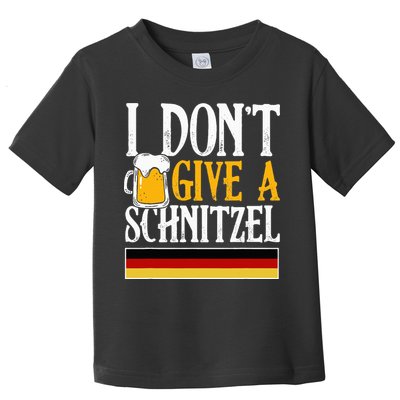 I Don't Give A Schnitzel German Beer Wurst Toddler T-Shirt