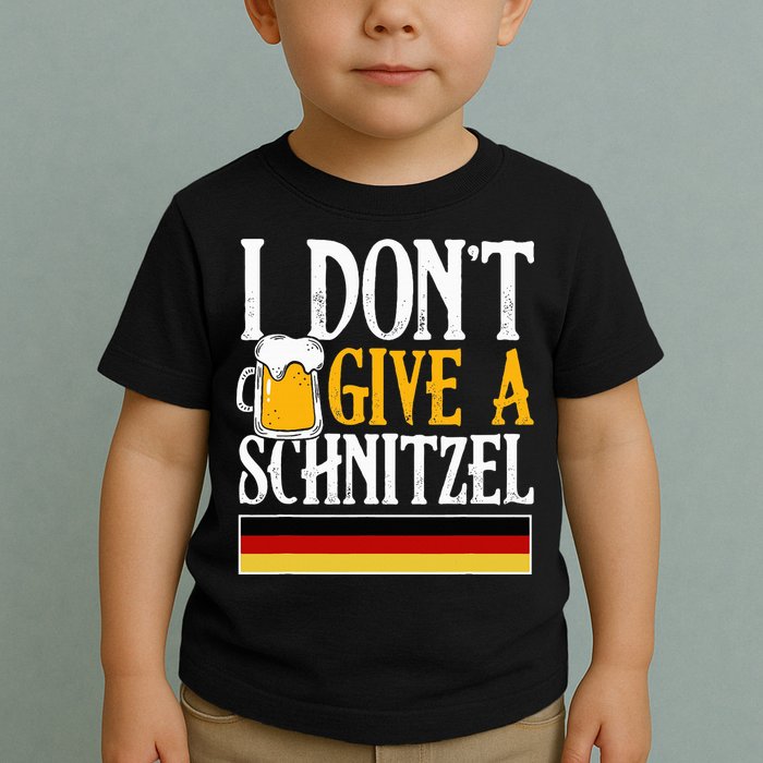 I Don't Give A Schnitzel German Beer Wurst Toddler T-Shirt
