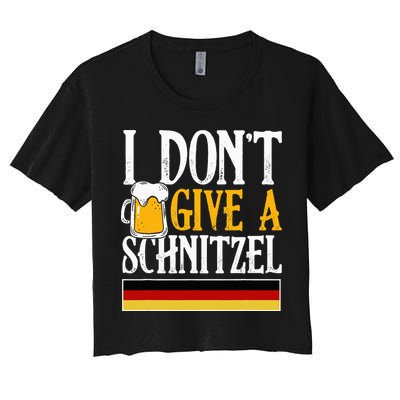 I Don't Give A Schnitzel German Beer Wurst Crop Top