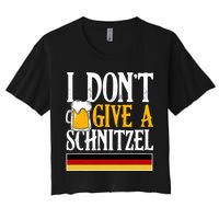 I Don't Give A Schnitzel German Beer Wurst Crop Top
