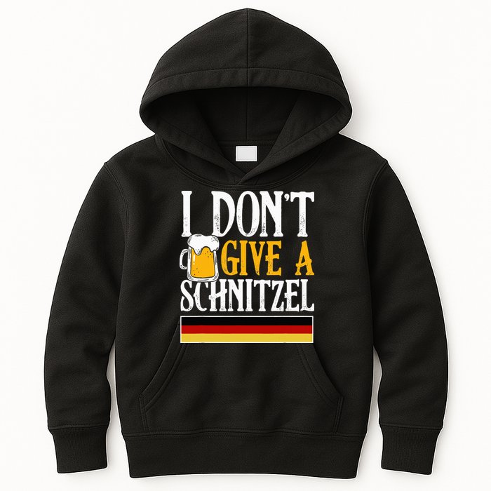 I Don't Give A Schnitzel German Beer Wurst Kids Hoodie