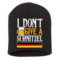 I Don't Give A Schnitzel German Beer Wurst Short Acrylic Beanie