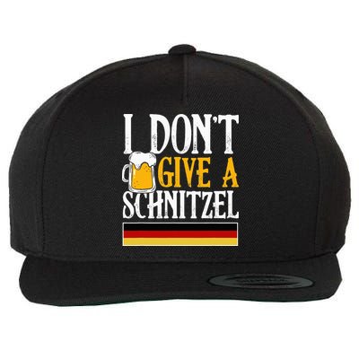 I Don't Give A Schnitzel German Beer Wurst Wool Snapback Cap