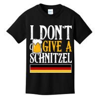 I Don't Give A Schnitzel German Beer Wurst Kids T-Shirt