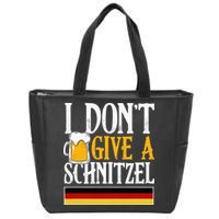 I Don't Give A Schnitzel German Beer Wurst Zip Tote Bag
