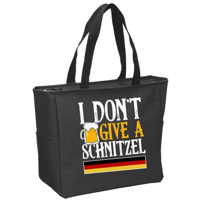 I Don't Give A Schnitzel German Beer Wurst Zip Tote Bag