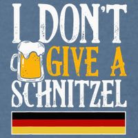 I Don't Give A Schnitzel German Beer Wurst Garment-Dyed Sweatshirt