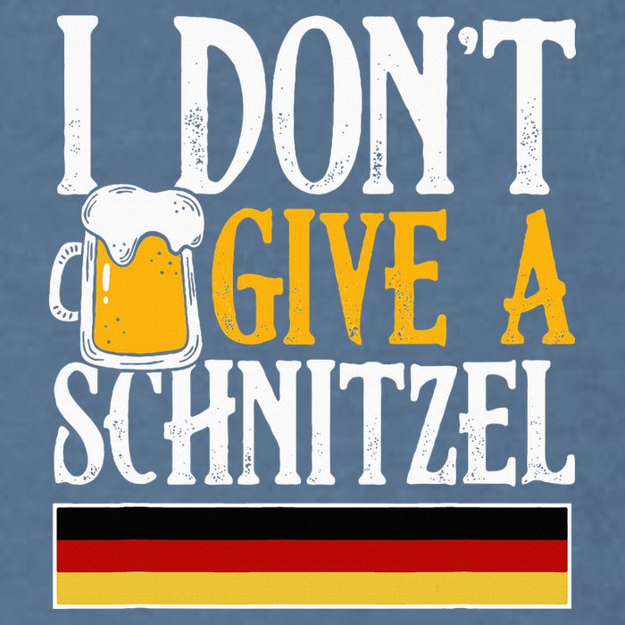 I Don't Give A Schnitzel German Beer Wurst Garment-Dyed Sweatshirt