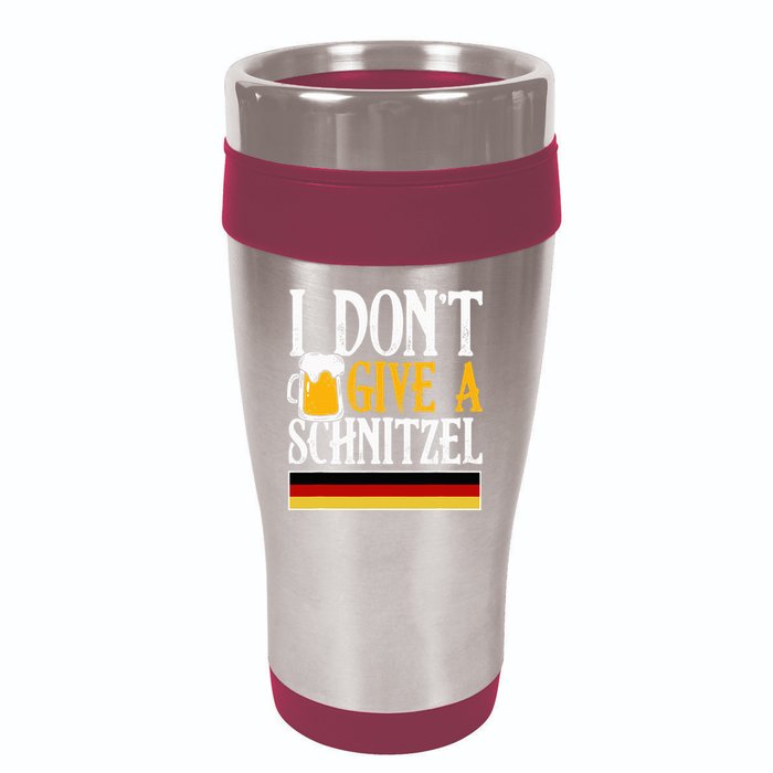 I Don't Give A Schnitzel German Beer Wurst 16oz Travel Tumbler
