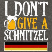 I Don't Give A Schnitzel German Beer Wurst Cotton Canvas Backpack
