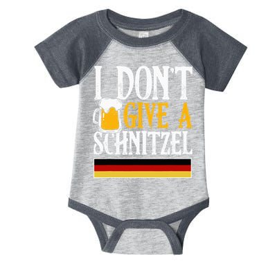 I Don't Give A Schnitzel German Beer Wurst Infant Baby Jersey Bodysuit