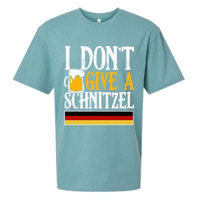 I Don't Give A Schnitzel German Beer Wurst Sueded Cloud Jersey T-Shirt