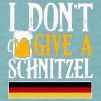 I Don't Give A Schnitzel German Beer Wurst Sueded Cloud Jersey T-Shirt