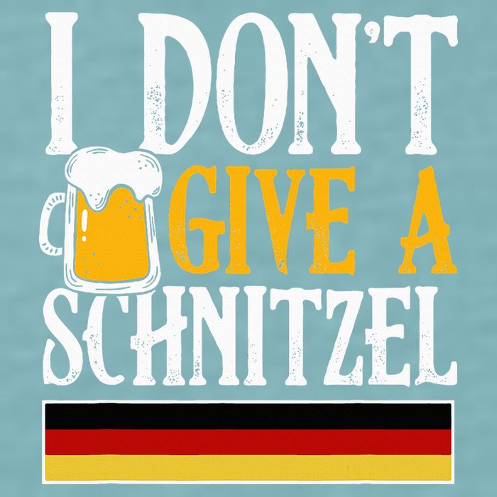 I Don't Give A Schnitzel German Beer Wurst Sueded Cloud Jersey T-Shirt