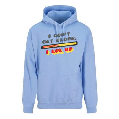 I Dont Get Older I Level Up Lvl Up Gamer Gaming Gift Unisex Surf Hoodie