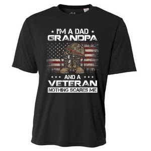 I'm Dad Grandpa And A Veteran Proud Us Grandpa Dad Veteran Gift Cooling Performance Crew T-Shirt