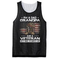 I'm Dad Grandpa And A Veteran Proud Us Grandpa Dad Veteran Gift Mesh Reversible Basketball Jersey Tank