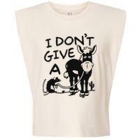 I DonT Give A Donkey Rat Funny Sarcastic Garment-Dyed Women's Muscle Tee
