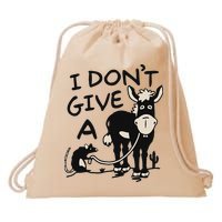I DonT Give A Donkey Rat Funny Sarcastic Drawstring Bag