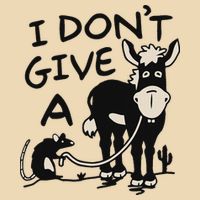 I DonT Give A Donkey Rat Funny Sarcastic Drawstring Bag