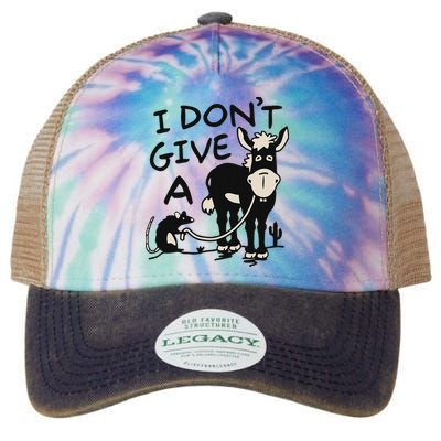 I DonT Give A Donkey Rat Funny Sarcastic Legacy Tie Dye Trucker Hat
