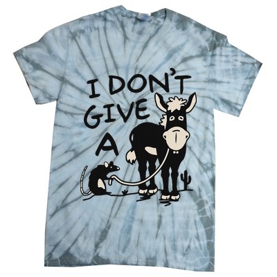 I DonT Give A Donkey Rat Funny Sarcastic Tie-Dye T-Shirt