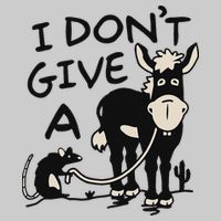I DonT Give A Donkey Rat Funny Sarcastic Tie-Dye T-Shirt