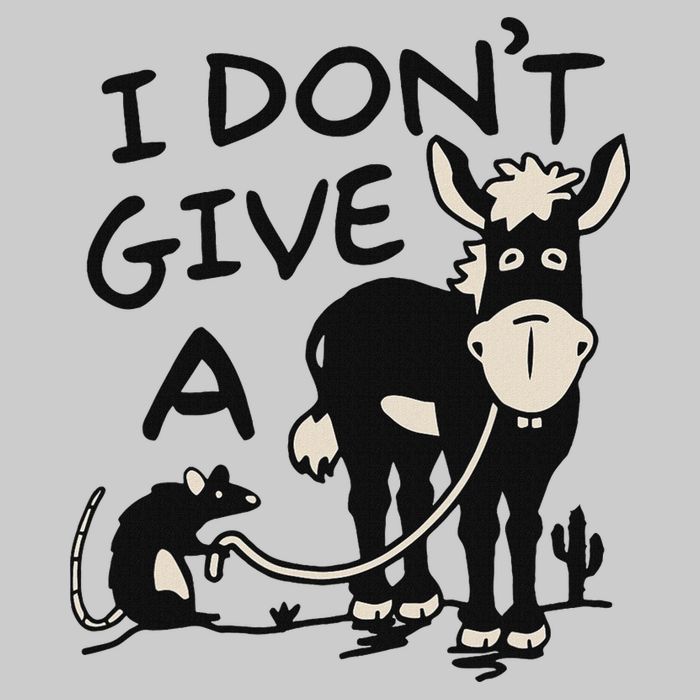 I DonT Give A Donkey Rat Funny Sarcastic Tie-Dye T-Shirt