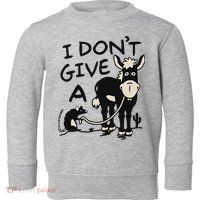 I DonT Give A Donkey Rat Funny Sarcastic Toddler Sweatshirt