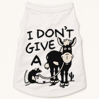 I DonT Give A Donkey Rat Funny Sarcastic Doggie Tank
