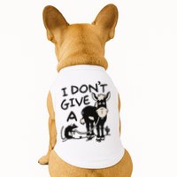 I DonT Give A Donkey Rat Funny Sarcastic Doggie Tank