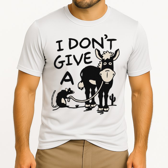 I DonT Give A Donkey Rat Funny Sarcastic Performance Shirt