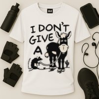 I DonT Give A Donkey Rat Funny Sarcastic Performance Shirt