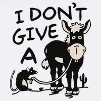 I DonT Give A Donkey Rat Funny Sarcastic Performance Shirt