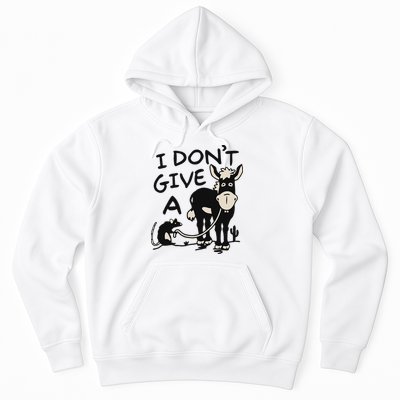 I DonT Give A Donkey Rat Funny Sarcastic Hoodie